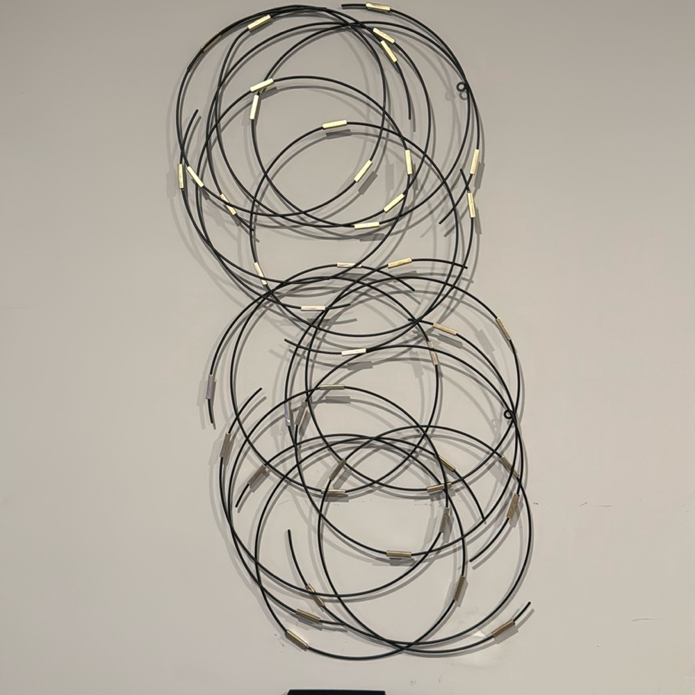 Set of two accent metal artwork